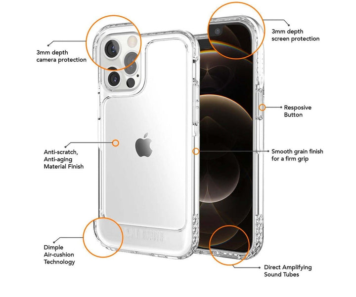 Ugly Rubber U-Model Bumper Clear Case for iPhone 12 Pro Max | Case | Ugly Rubber | Frank Mobile