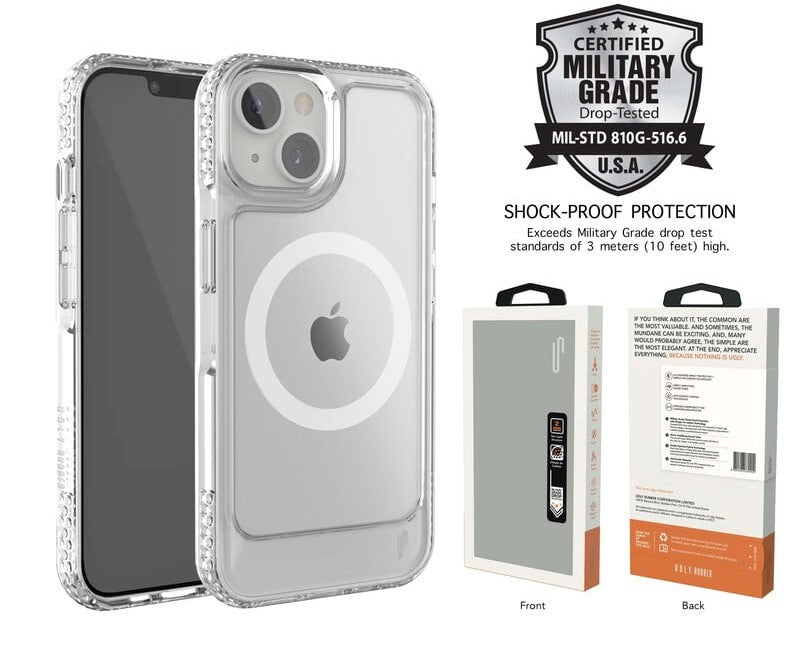 Ugly Rubber U-Model Bumper Clear Case for iPhone 13/14 | Case | Ugly Rubber | Frank Mobile