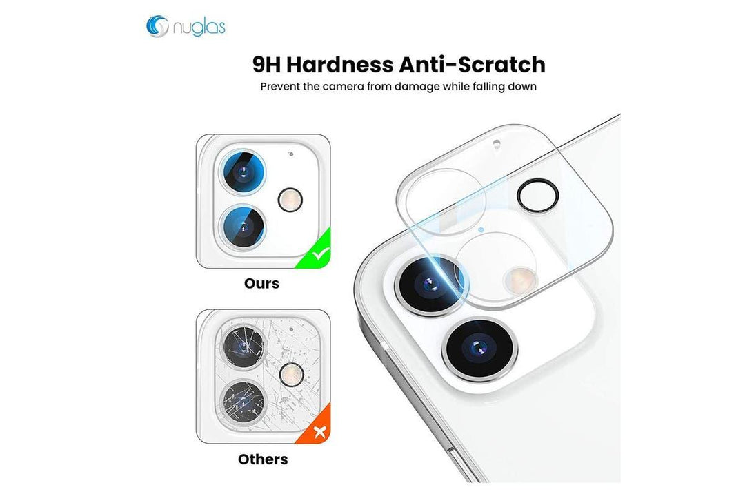 Refurbished Nuglas Nuglas Camera Lens Tempered Glass Protector (iPhone 13 / 13 mini) By OzMobiles Australia
